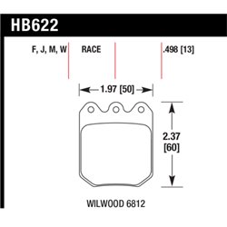 Klocki HAWK DTC-70 - HB622U.490