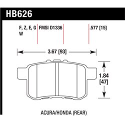 Klocki HAWK DTC-30 - HB626W.577