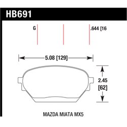 Klocki HAWK DTC-60 - HB691G.644