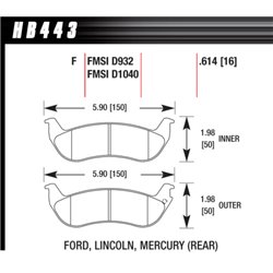 Klocki HAWK DTC-60 - HB443G.614