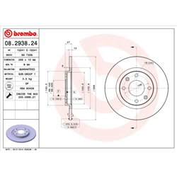 Tarcze Brembo - 08.2938.24