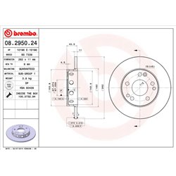 Tarcze Brembo - 08.2950.24