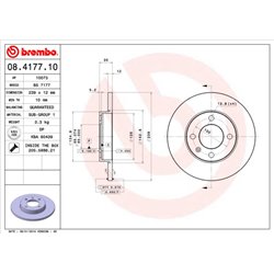 Tarcze Brembo - 08.4177.10