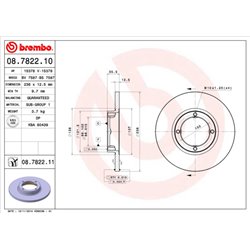 Tarcze Brembo - 08.7822.10