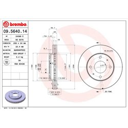 Tarcze Brembo - 09.5640.14