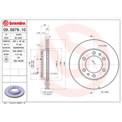 Tarcze Brembo - 09.5679.10