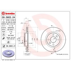 Tarcze Brembo - 09.5802.24