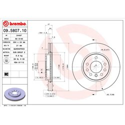 Tarcze Brembo - 09.5807.10