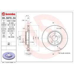 Tarcze Brembo - 09.5870.34