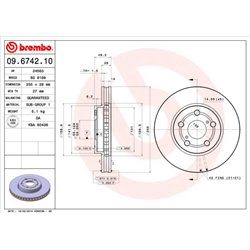 Tarcze Brembo - 09.6742.10