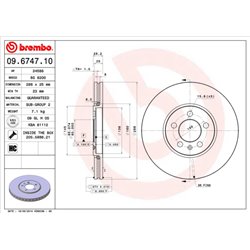 Tarcze Brembo - 09.6747.10