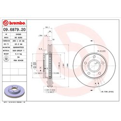 Tarcze Brembo - 09.6879.20