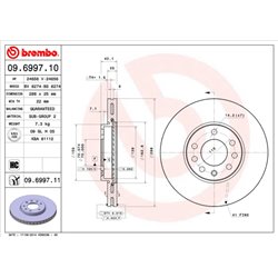 Tarcze Brembo - 09.6997.10