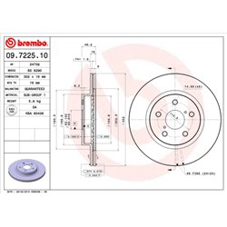 Tarcze Brembo - 09.7225.10