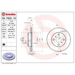 Tarcze Brembo - 09.7825.10