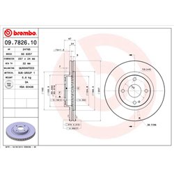 Tarcze Brembo - 09.7826.10
