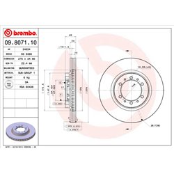 Tarcze Brembo - 09.8071.10