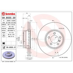 Tarcze Brembo - 09.8555.20