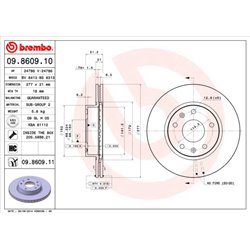 Tarcze Brembo - 09.8609.10