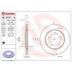 Tarcze Brembo - 09.9727.14