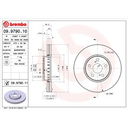Tarcze Brembo - 09.9790.10