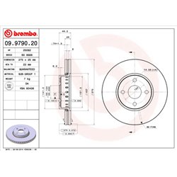 Tarcze Brembo - 09.9790.20