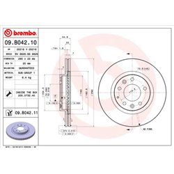 Tarcze Brembo - 09.B042.10