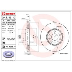 Tarcze Brembo - 09.B353.10