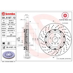 Tarcze Brembo - 09.A187.13