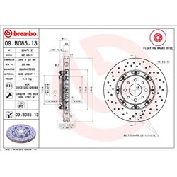 Tarcze Brembo - 09.B085.13