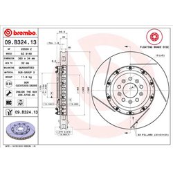 Tarcze Brembo - 09.B324.13