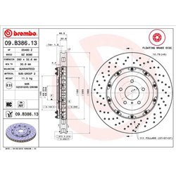Tarcze Brembo - 09.B386.13