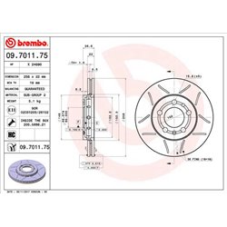 Tarcze Brembo MAX - 09.7011.75