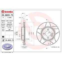 Tarcze Brembo MAX - 09.8655.75