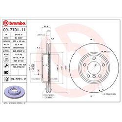 Tarcze Brembo - 09.7701.11