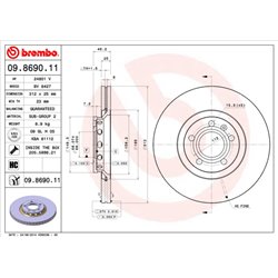 Tarcze Brembo - 09.8690.11
