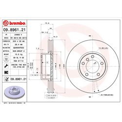 Tarcze Brembo - 09.8961.21