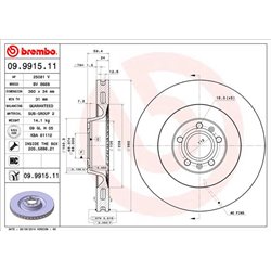 Tarcze Brembo - 09.9915.11