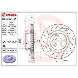 Tarcze Brembo - 09.A353.11