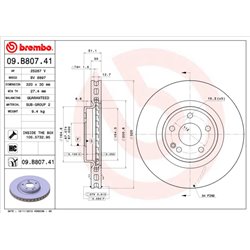 Tarcze Brembo - 09.B807.41