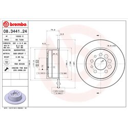 Tarcze Brembo - 08.3441.24