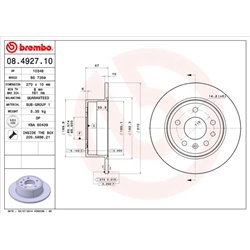 Tarcze Brembo - 08.4927.10