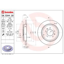 Tarcze Brembo - 08.5344.20