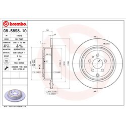 Tarcze Brembo - 08.5898.10