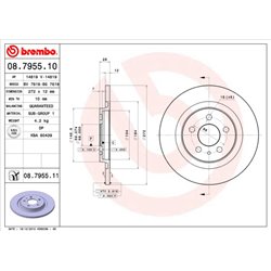 Tarcze Brembo - 08.7955.10