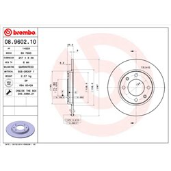 Tarcze Brembo - 08.9602.10