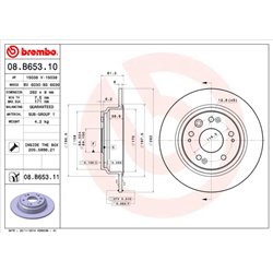 Tarcze Brembo - 08.B653.10