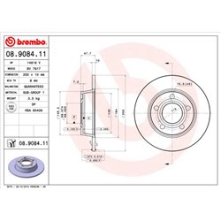 Tarcze Brembo - 08.9084.11