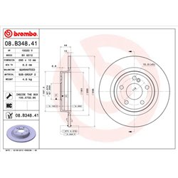 Tarcze Brembo - 08.B348.41