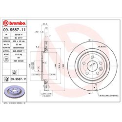 Tarcze Brembo - 09.9587.11
